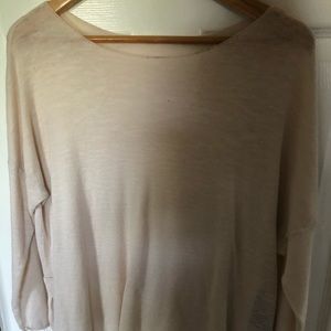 Women’s Beige Linen Zara Sweater medium